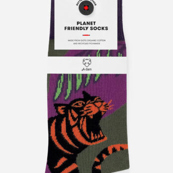 Adam Socken Green Jungle Tiger 04