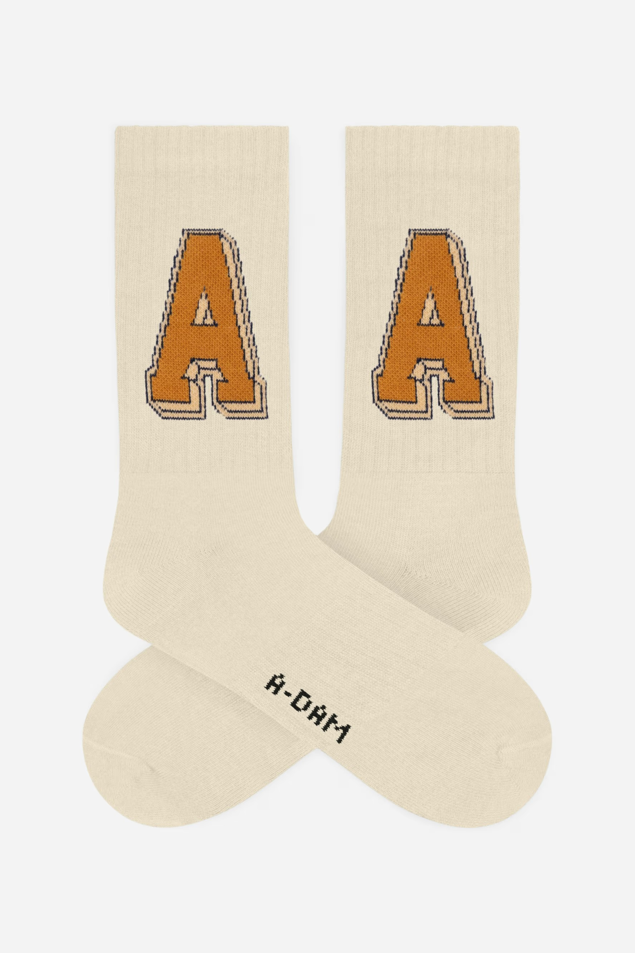Adam Tennissocken Offwhite Big A