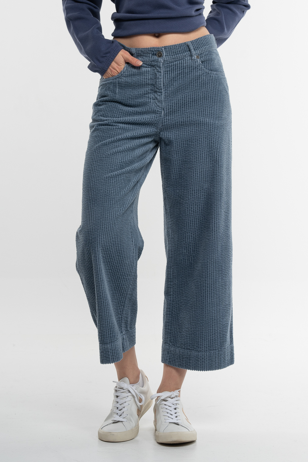 Alma & Lovis Cord Culotte Dusty Blue 4