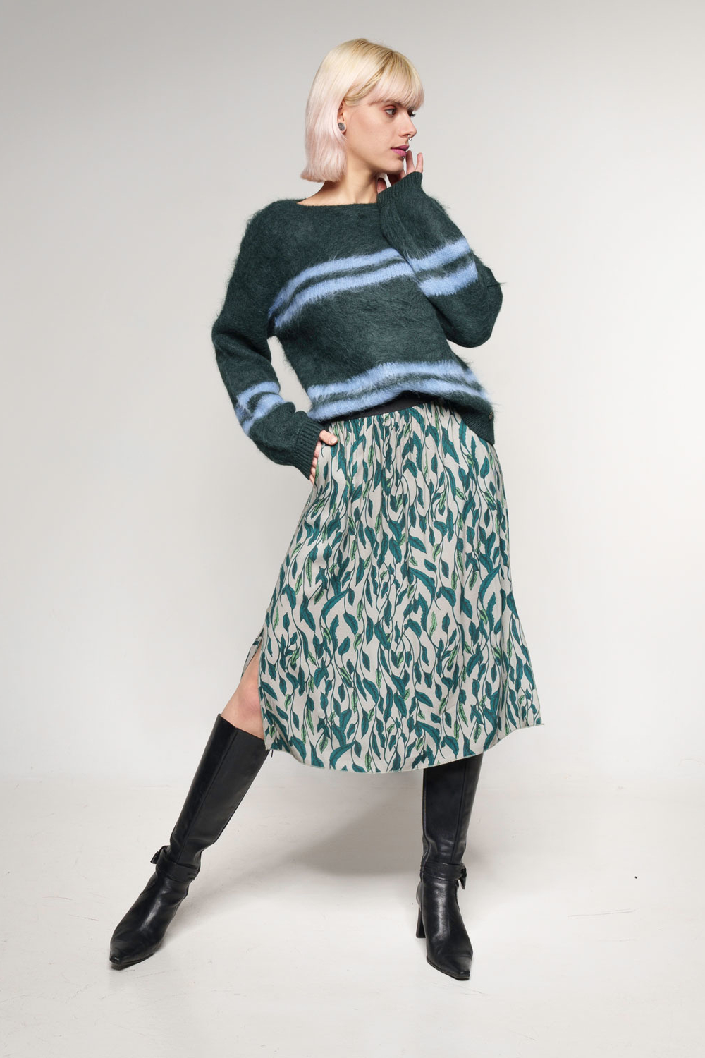 Alma & Lovis Rock Leaf Skirt4