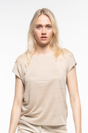 Alma & Lovis T Shirt Linen Short Pure Humus