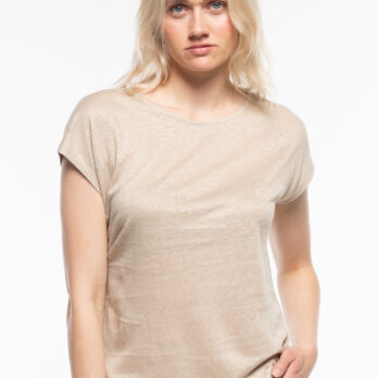 Alma & Lovis T Shirt Linen Short Pure Humus 3