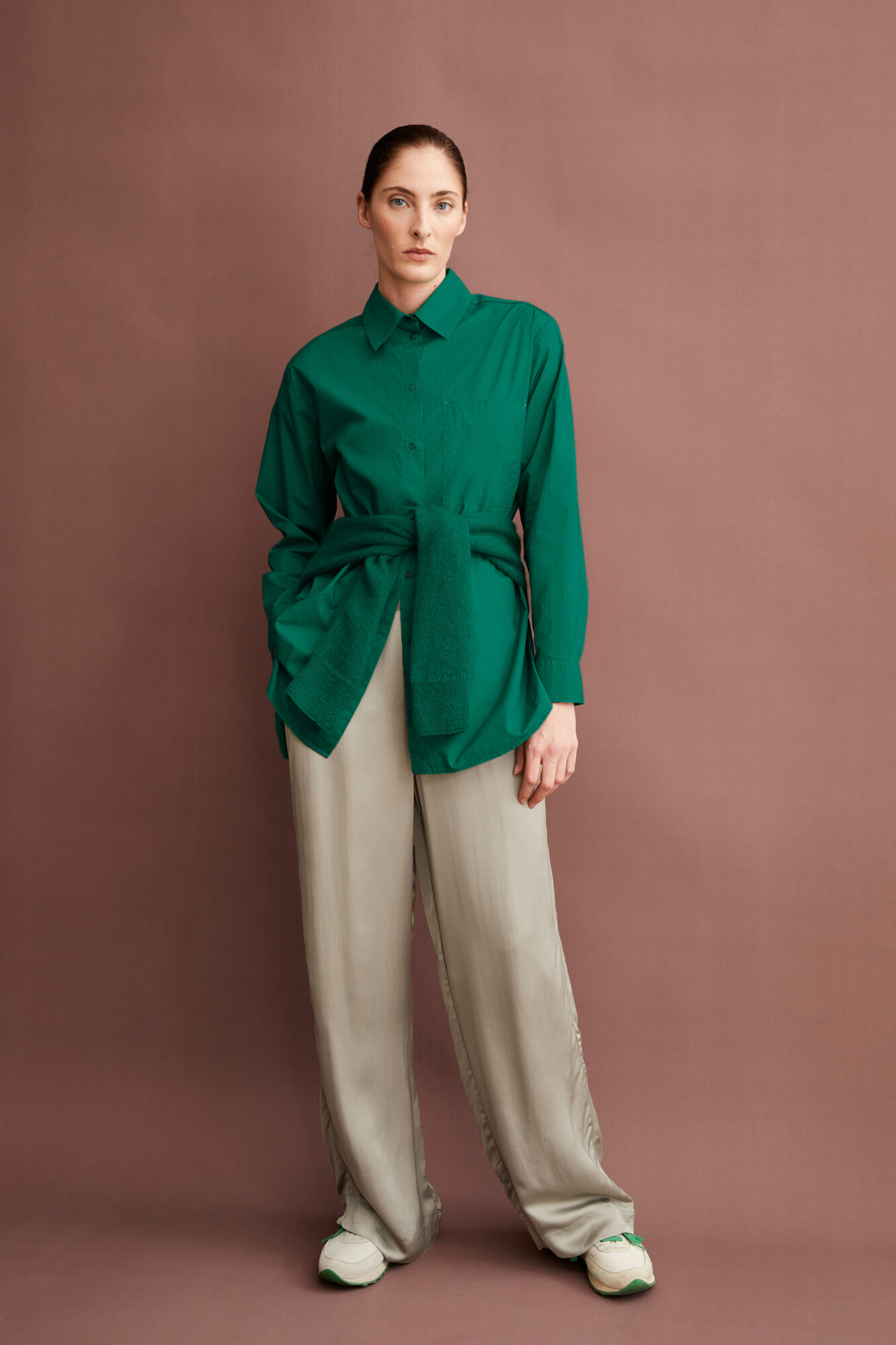 Armedangels Bluse Maalgaa Emerald Green