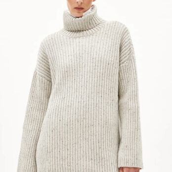 Armedangels Pullover Sabiraa Tweed Oatmilk Black4