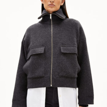 Armedangels Strickjacke Joaniaas Steel Melange4