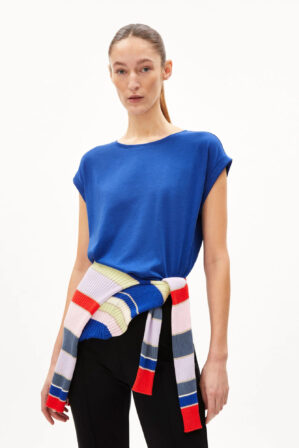 Armedangels T Shirt Jilaana Dynamo Blue 1