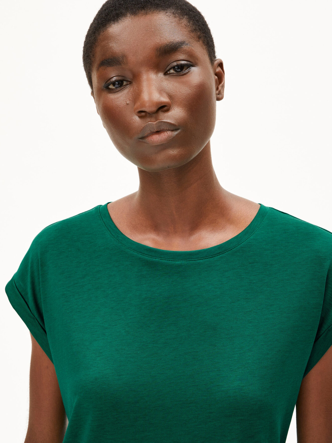 Armedangels T Shirt Jilaana Emerald Green