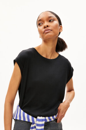 Armedangels T Shirt Jilaana Schwarz 03