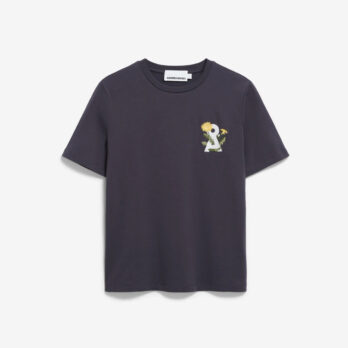 Armedangels T Shirt Luaala Difference Dark Steel1