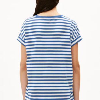 Armedangels T Shitrt Idaara Stripes White Dark Morning5