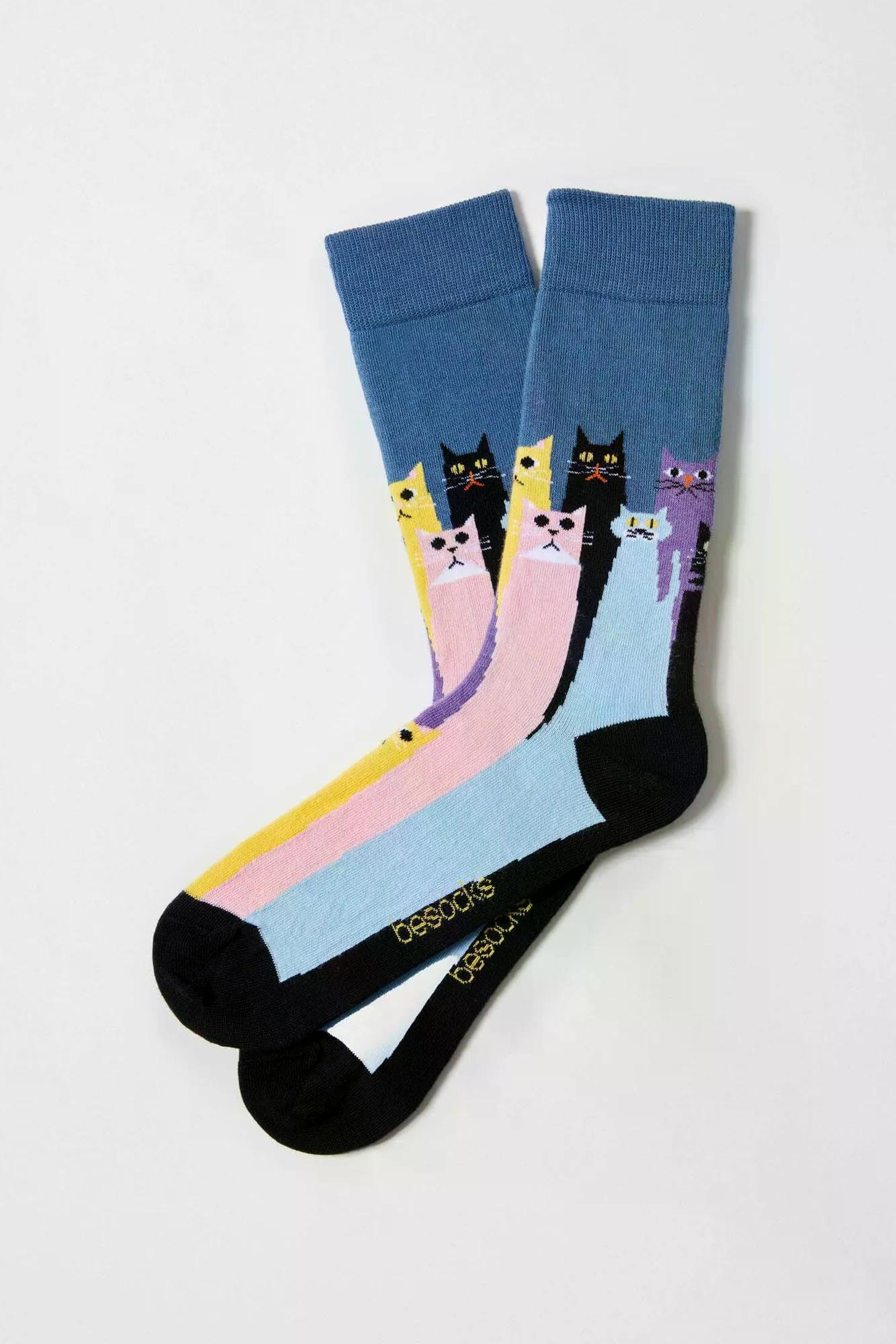 Besocks Socken Becatsgang Blau Bunt3