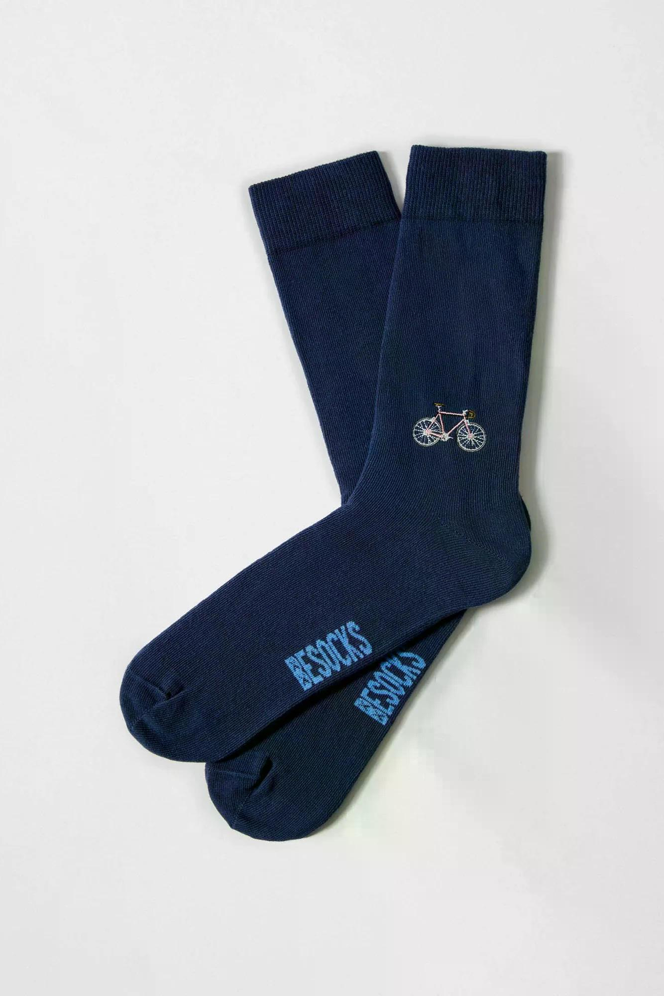 Besocks Socken Fahrrad Stick Navy