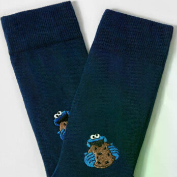 Besocks Socken Krümelmonster Stick Navy
