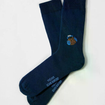 Besocks Socken Krümelmonster Stick Navy2