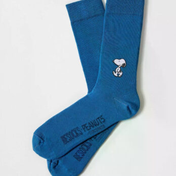 Besocks Socken Snoopy Stick Blau