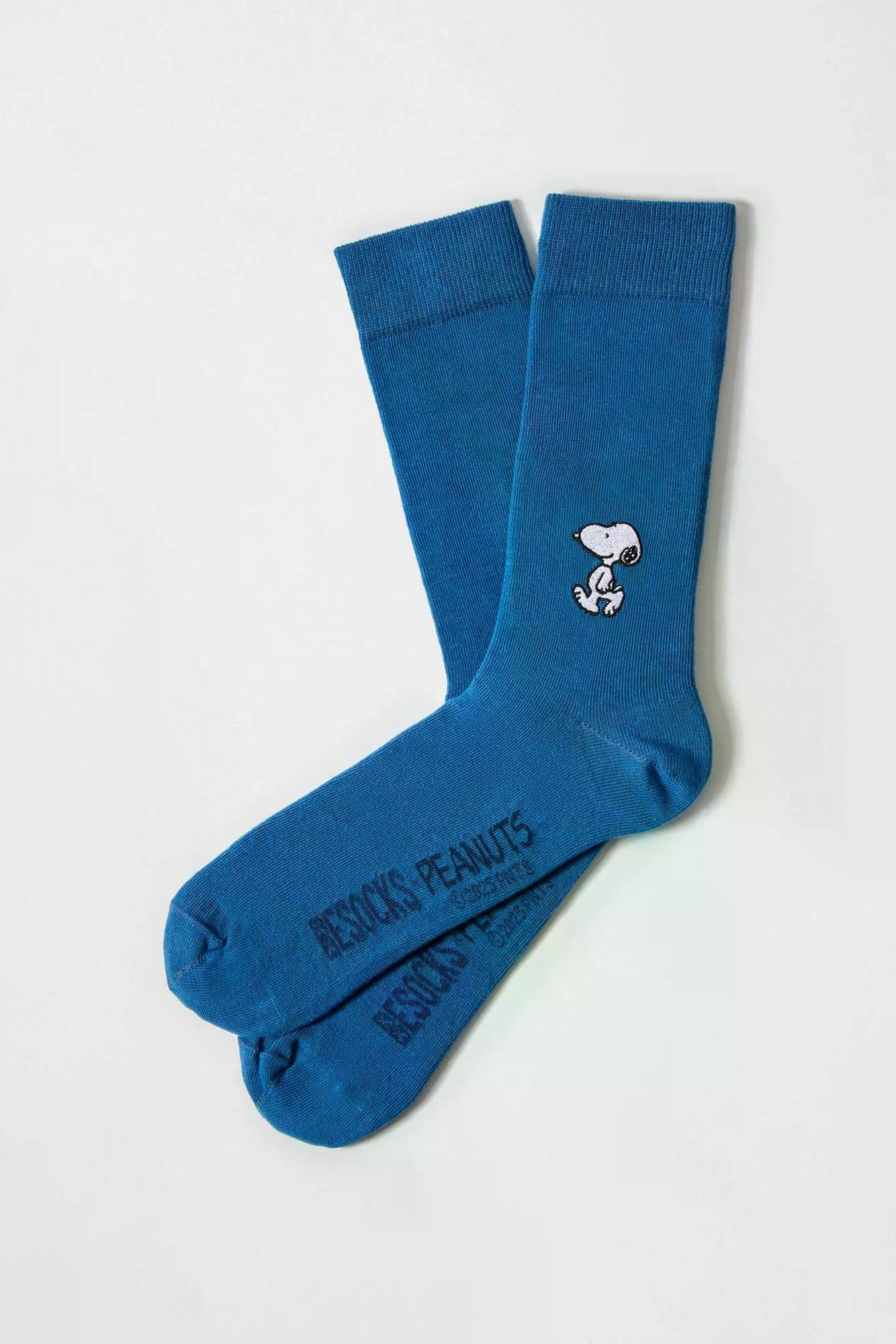 Besocks Socken Snoopy Stick Blau