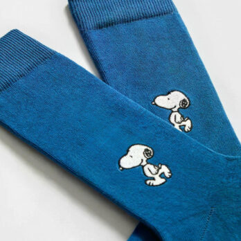 Besocks Socken Snoopy Stick Blau2