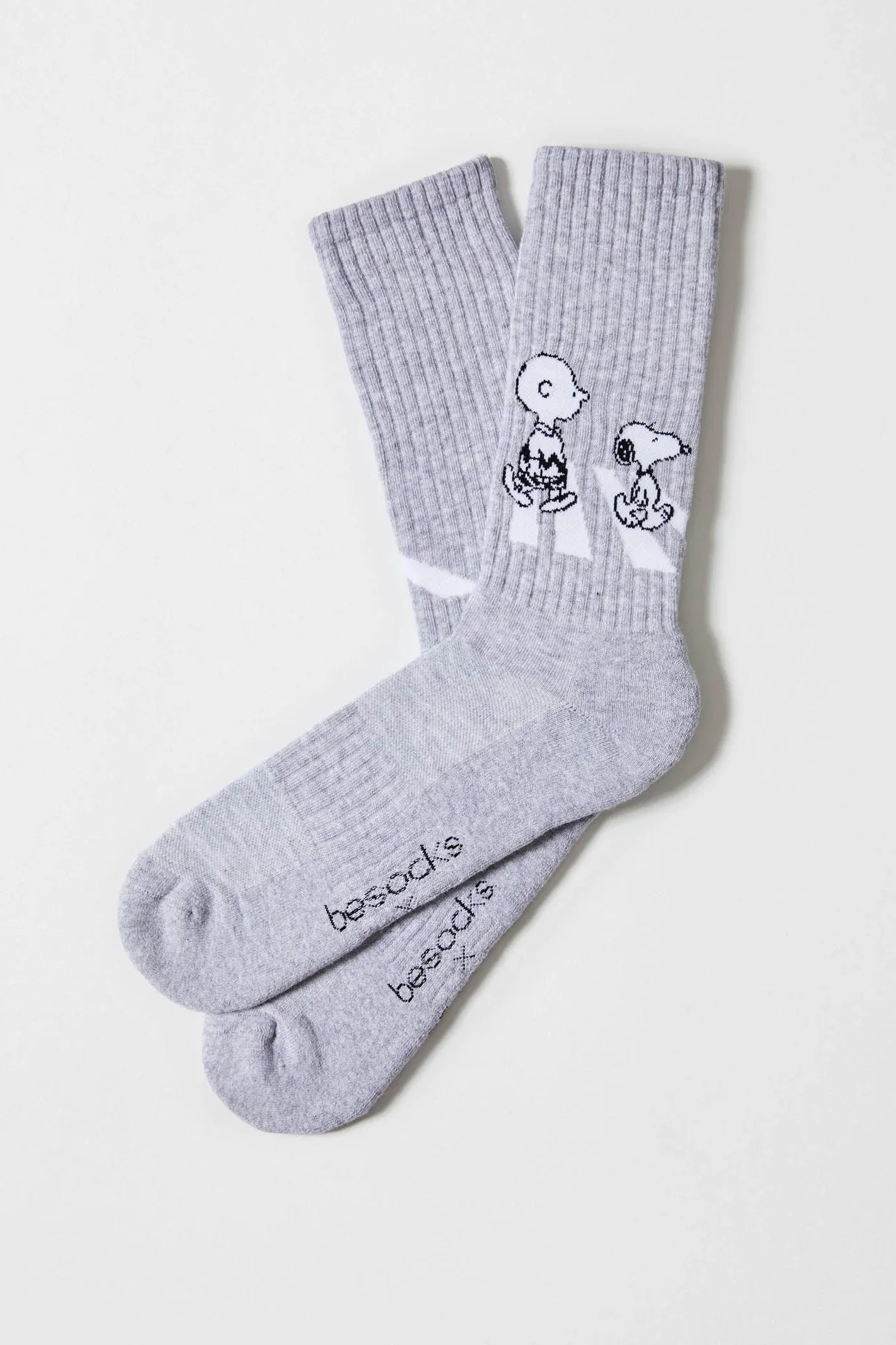 Besocks Tennissocken Snoopy Walk Grau