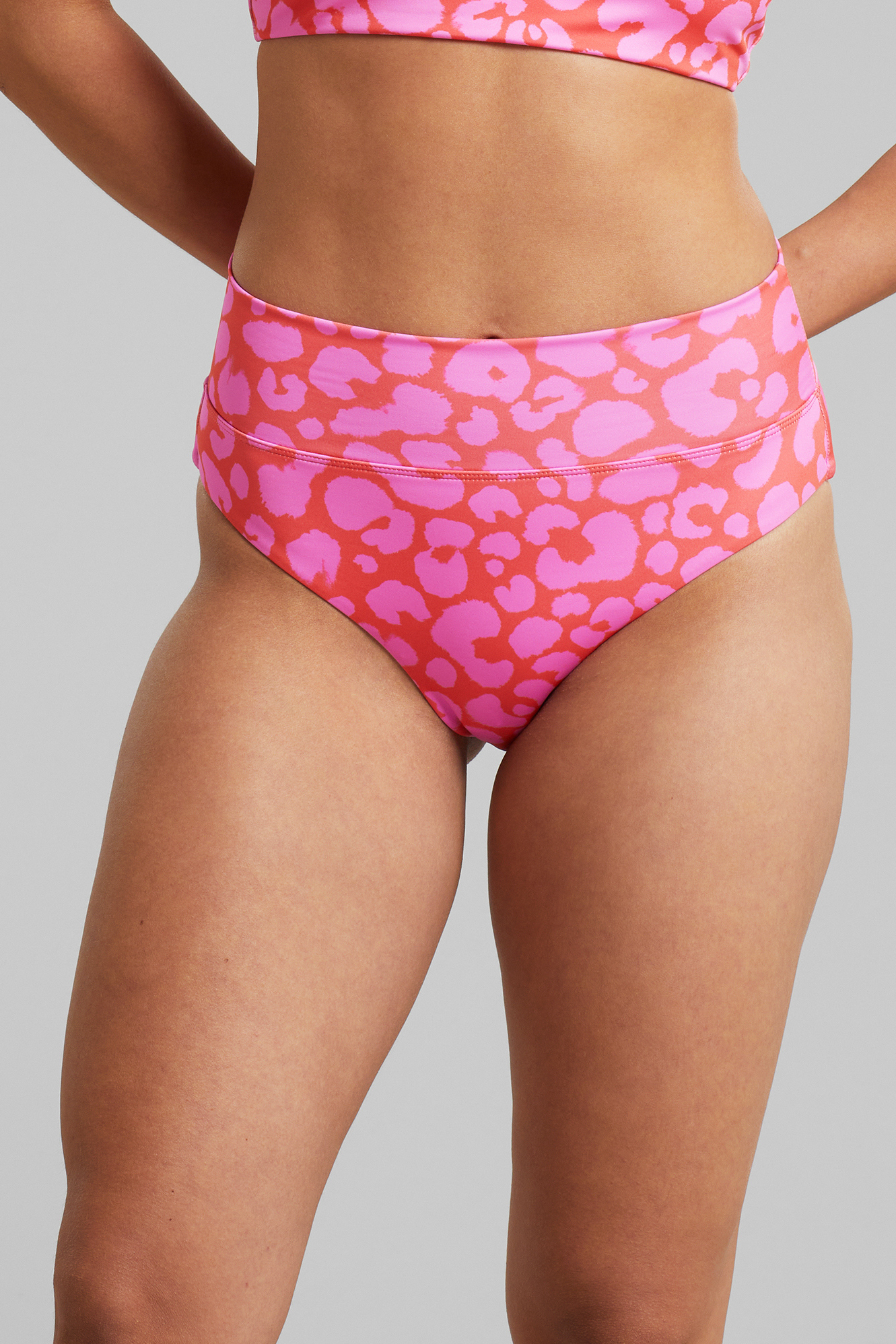 Dedicated Bikini Hose Slite Leopard Pink Rot