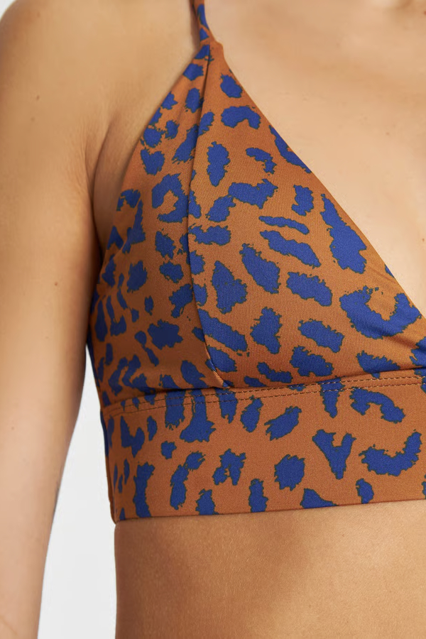 Dedicated Bikini Top Alva Leo Braun Blau11