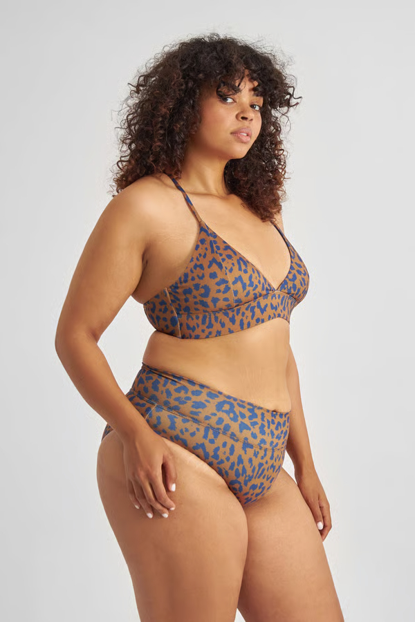 Dedicated Bikini Top Alva Leo Braun Blau7