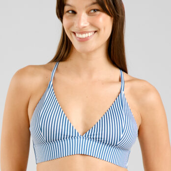 Dedicated Bikini Top Alva Thin Stripes Majolica Blue6