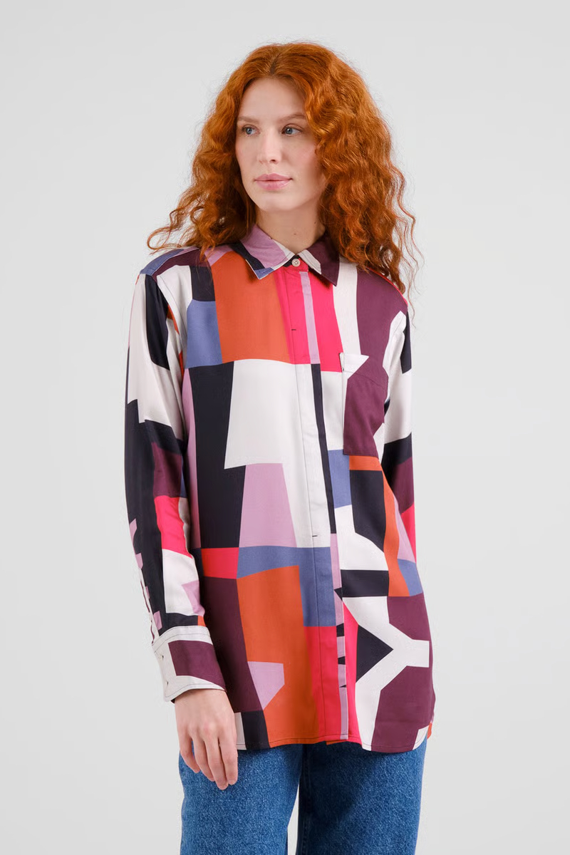Dedicated Bluse Kosta Abstract Chaos Multi Color 2