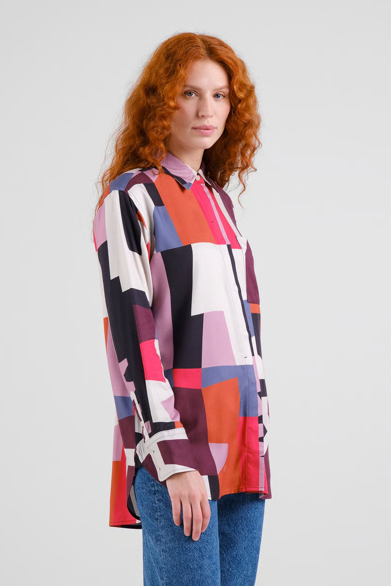 Dedicated Bluse Kosta Abstract Chaos Multi Color 4