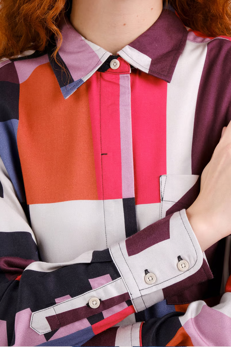 Dedicated Bluse Kosta Abstract Chaos Multi Color