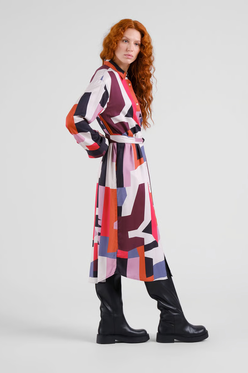 Dedicated Kleid Kvilla Abstract Chaos Multi Color 1