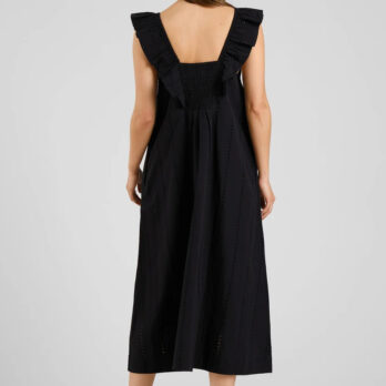 Dedicated Kleid Landsort Schiffli Black1