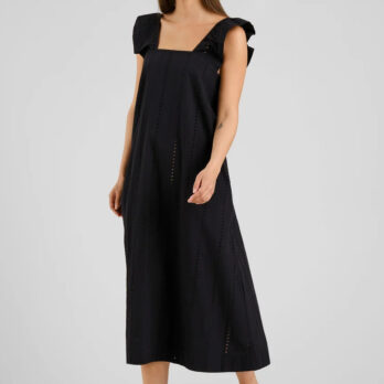 Dedicated Kleid Landsort Schiffli Black2