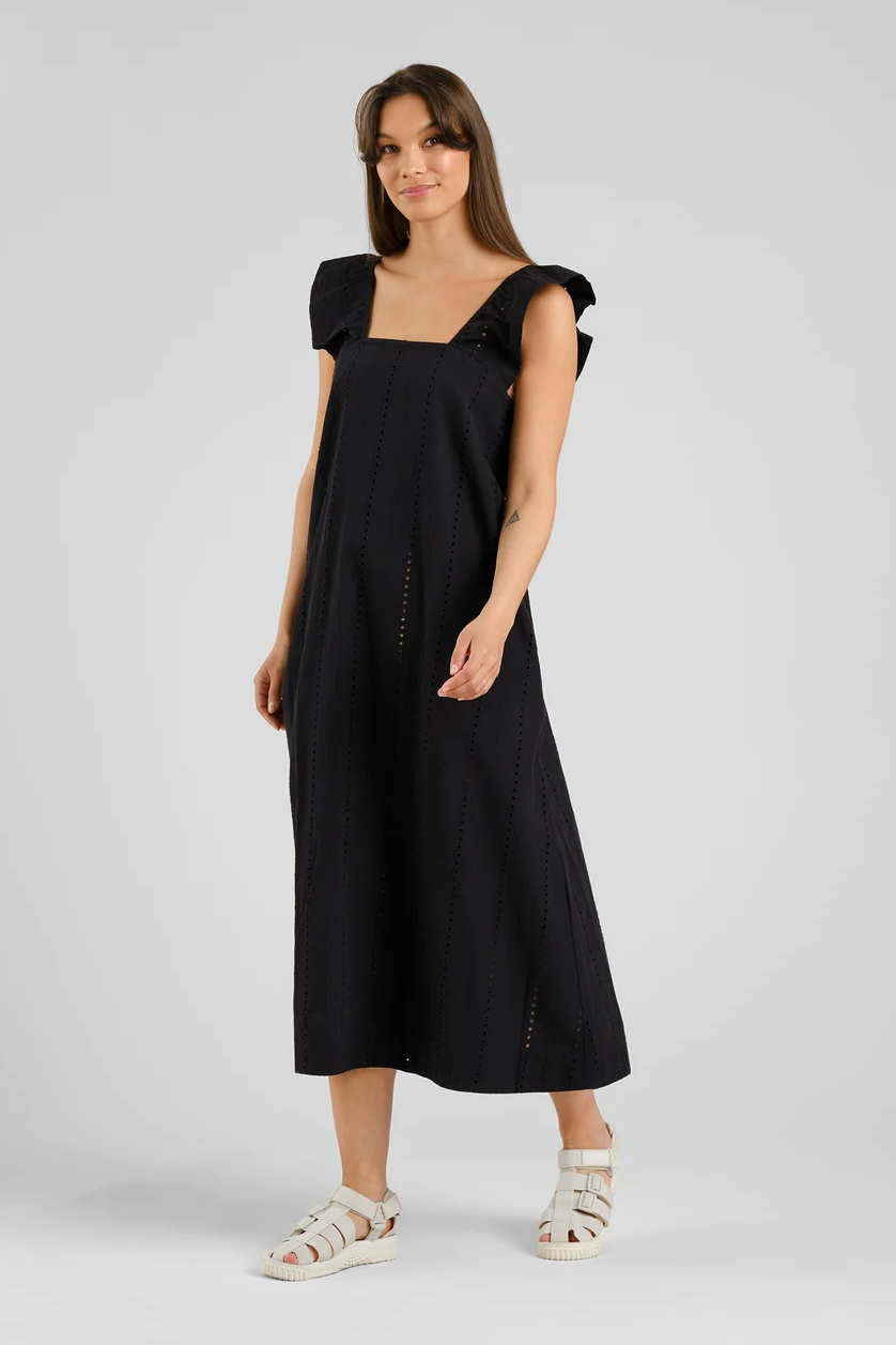 Dedicated Kleid Landsort Schiffli Black2