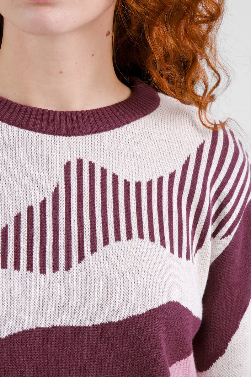 Dedicated Pullover Arendal Flowing Abstract Multi Color 1