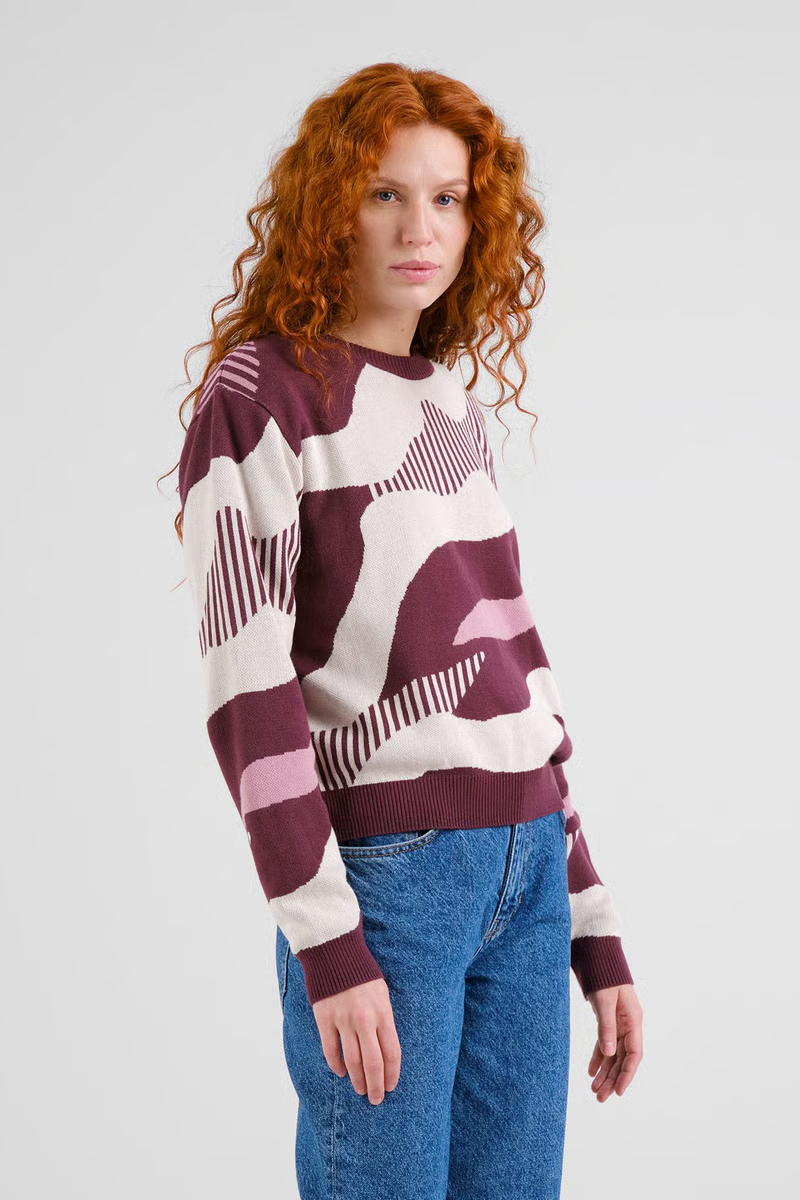Dedicated Pullover Arendal Flowing Abstract Multi Color 2
