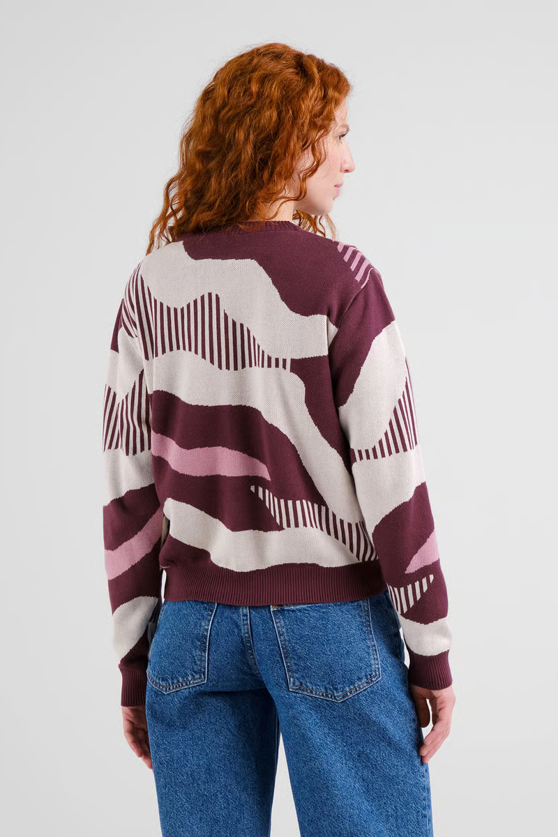 Dedicated Pullover Arendal Flowing Abstract Multi Color 3