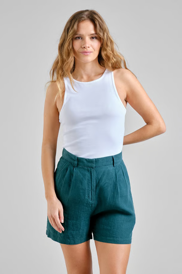 Dedicated Short Djupvik Leinen Mediterranea Green3