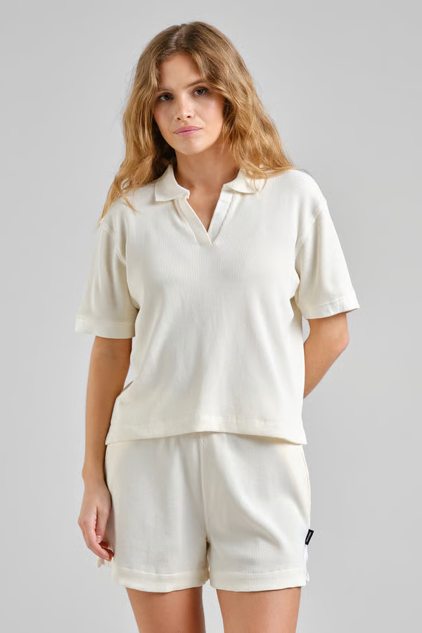 Dedicated Strick Polo Nykil Waffle Off White8