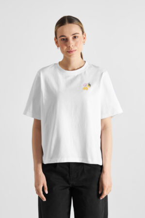 Dedicated T Shirt Vadstena Lemon Branch White