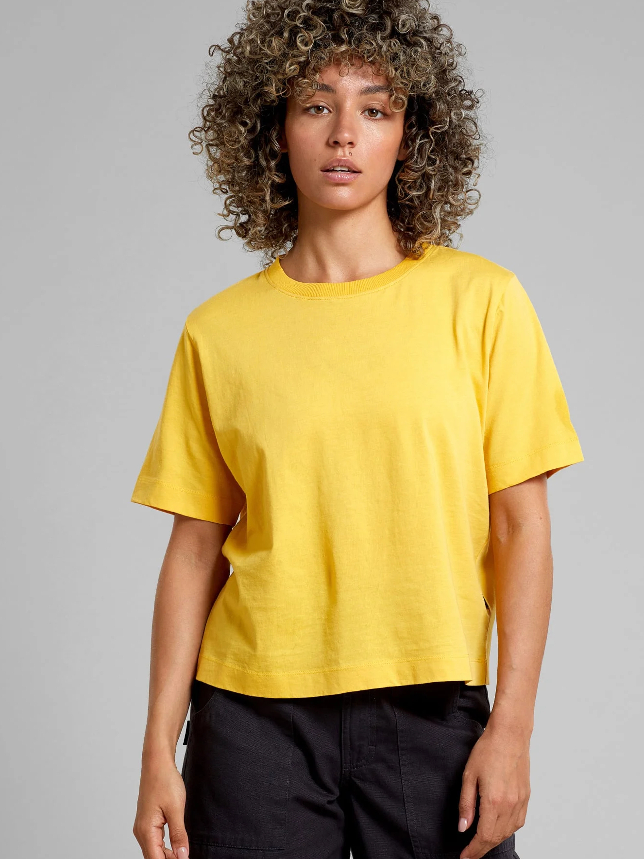 Dedicated T Shirt Vadstena Misted Yellow