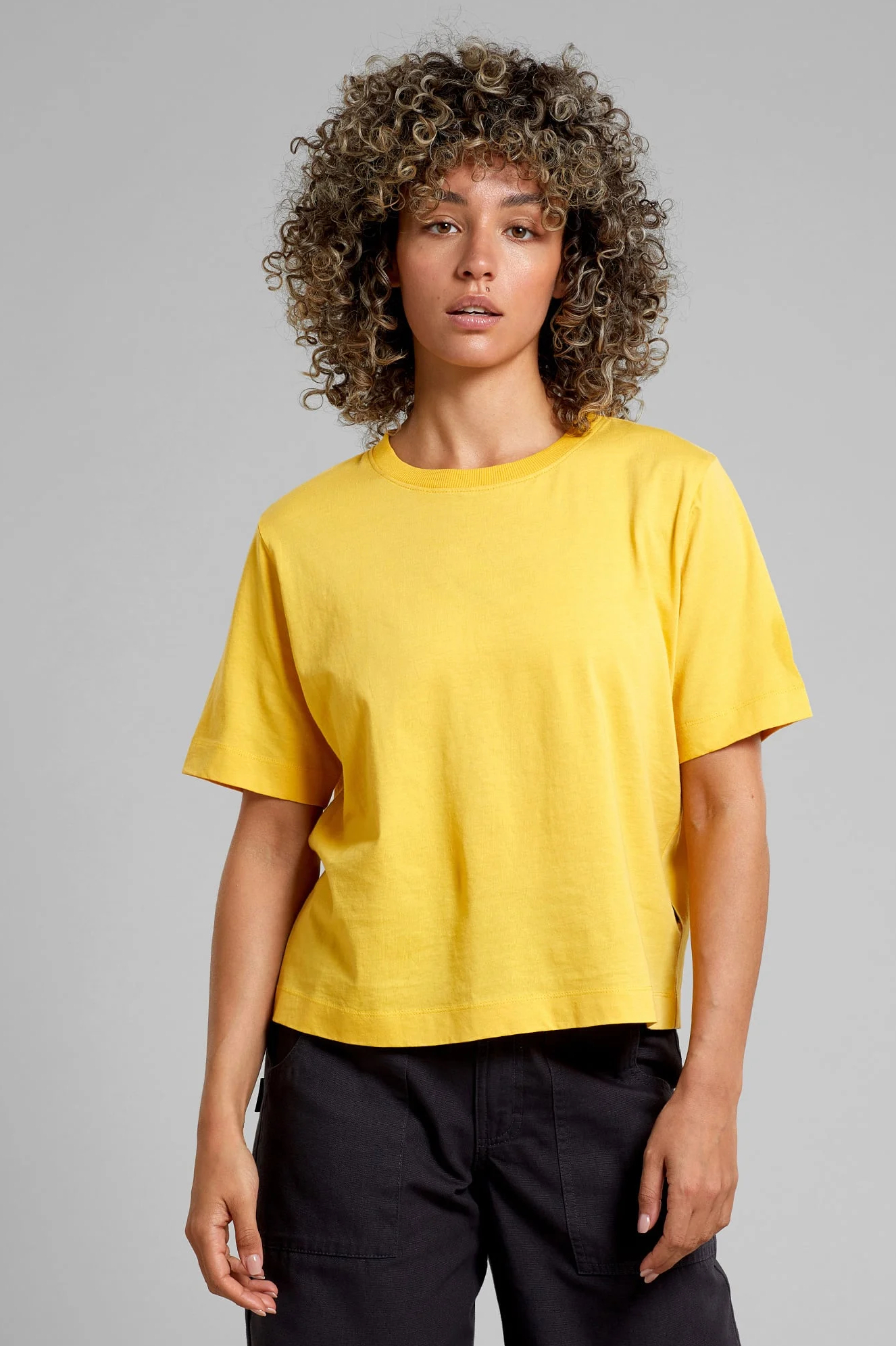 Dedicated T Shirt Vadstena Misted Yellow