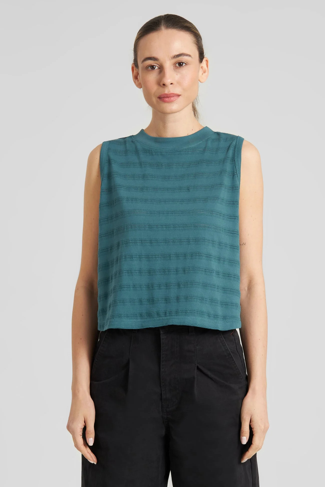 Dedicated Top Namsos Lace Green Mediterranea