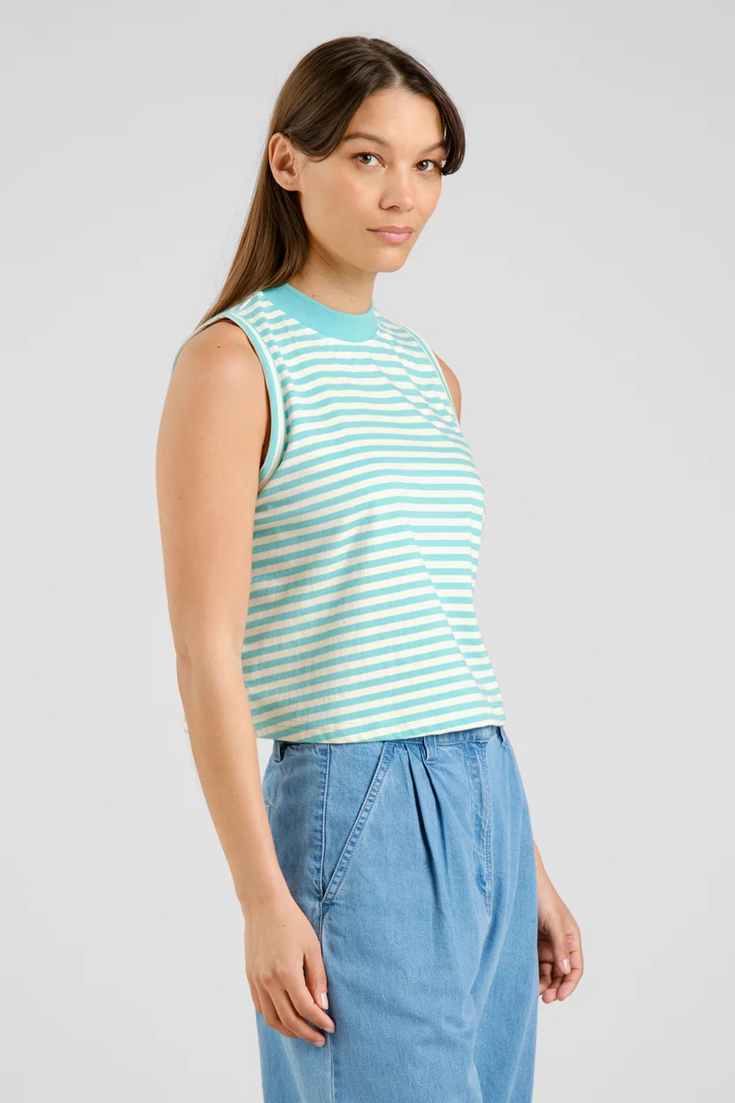 Dedicated Top Namsos Stripes Pool Blue