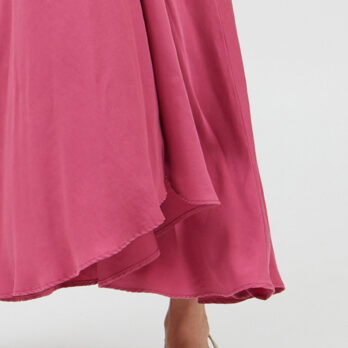 Dress Mp Long Tencel Linen Fuchsia 3