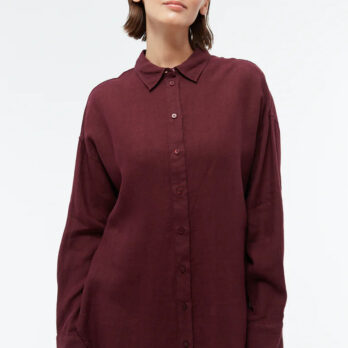 Givn Bluse Gbcosima Leinen Burgundy