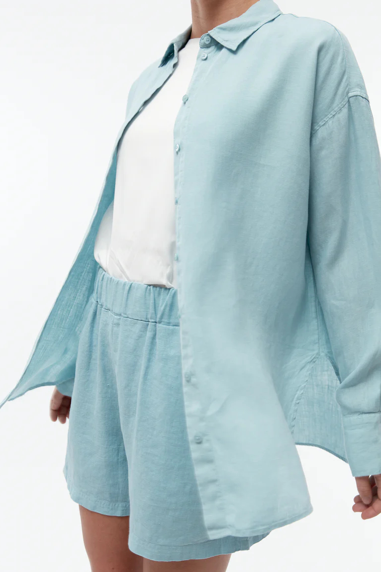Givn Bluse Gbcosima Leinen Irish Mint3