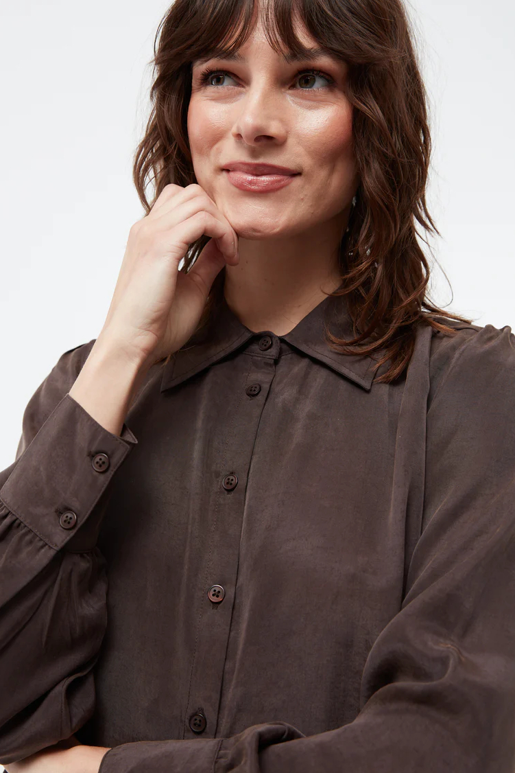Givn Bluse Kasia Coffee Brown3