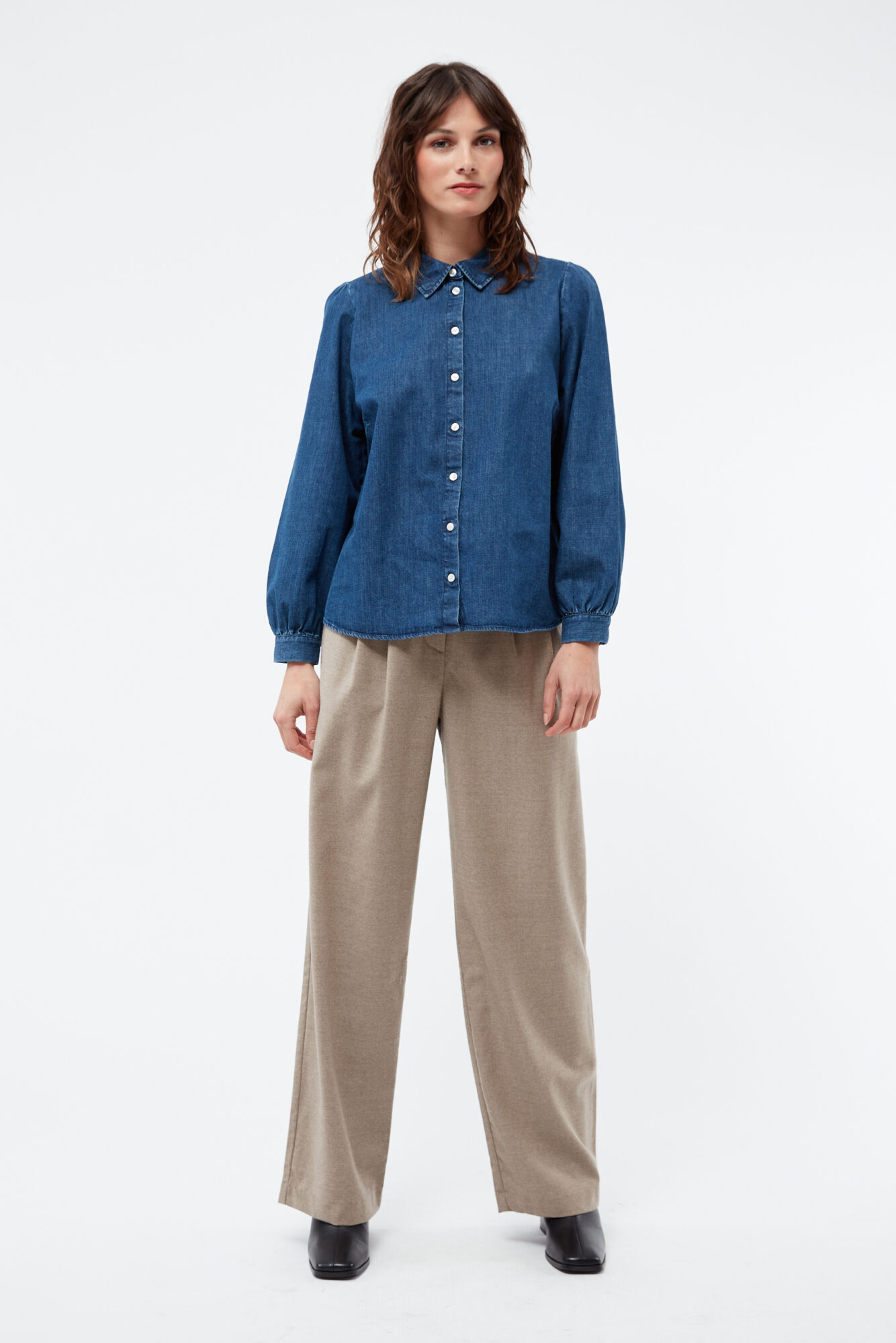 Givn Jeansbluse Gblyra Dark Blue