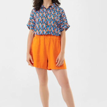 Givn Leinen Shorts Cleo Mandarine5