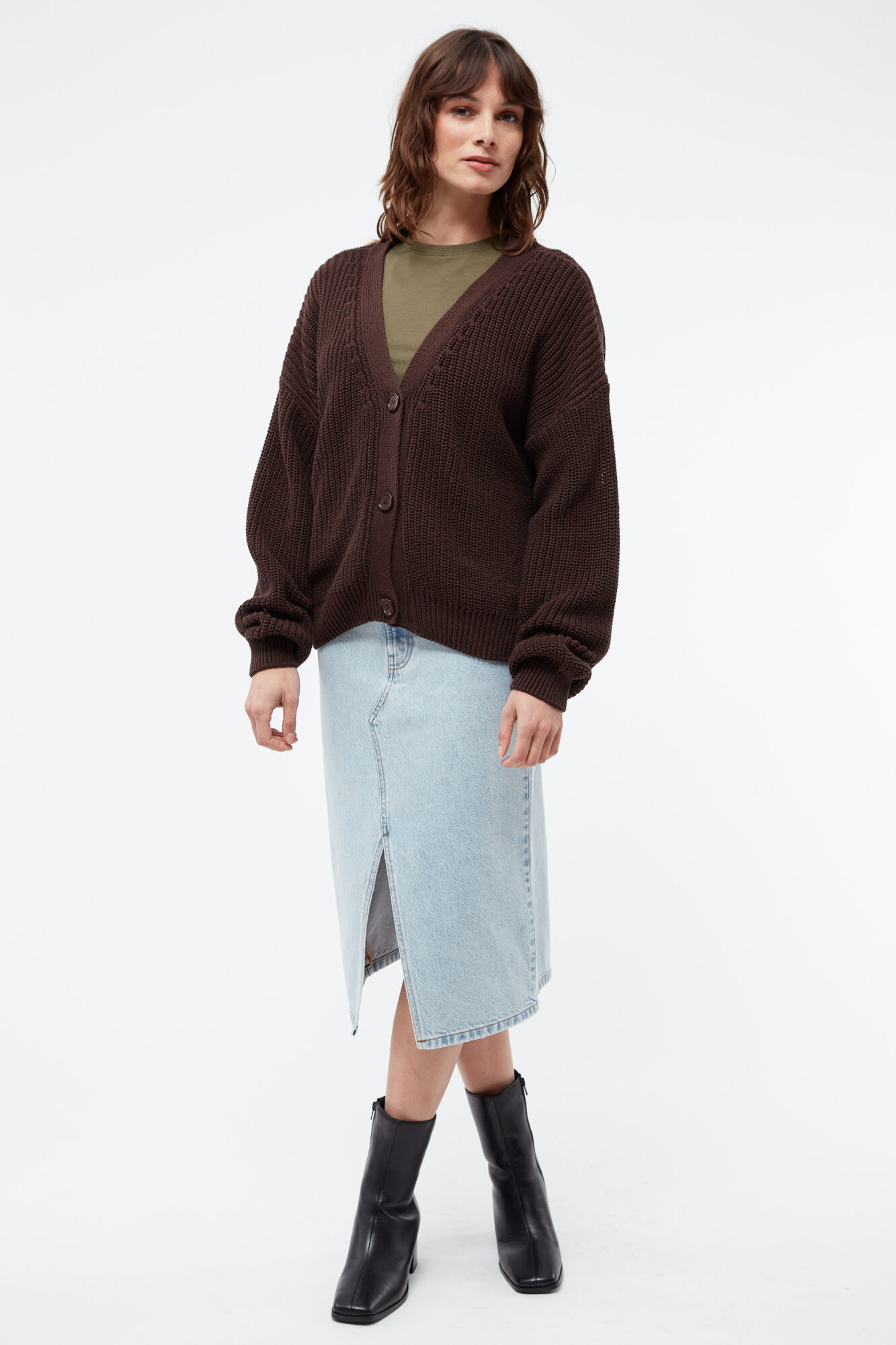 Givn Strickjacke Gbdesiree Coffee Brown 4